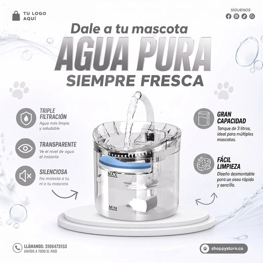 Fuente Bebedero para mascotas