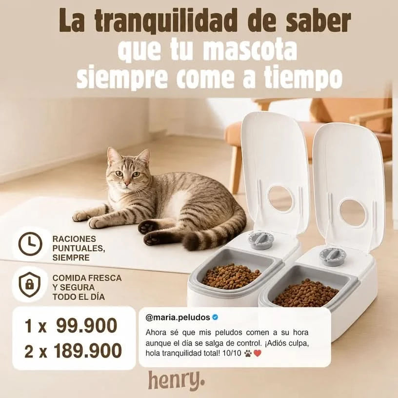 Comedero automático mascotas
